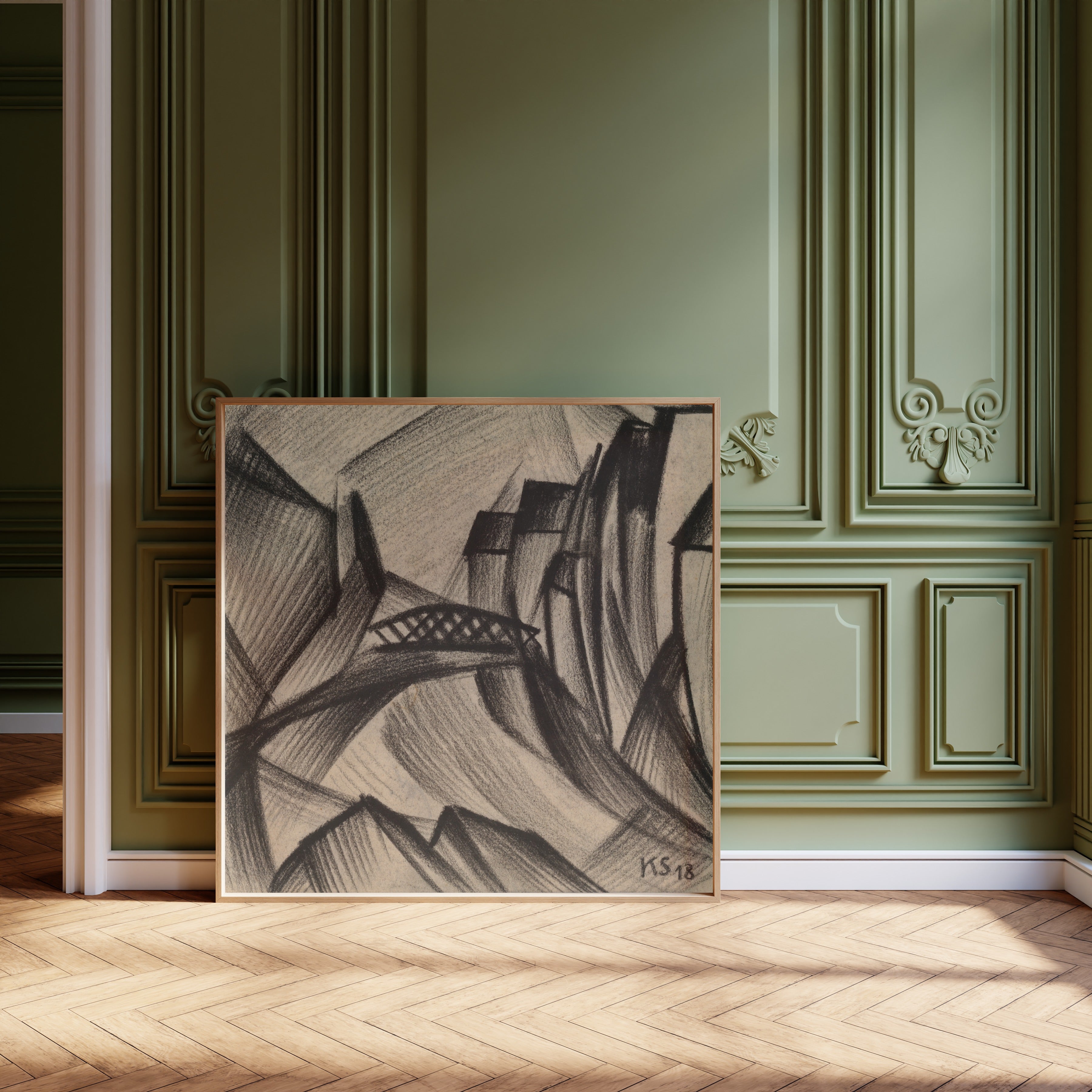 Kurt Schwitters — Z 107 Leinbrücke | Fine Art Print