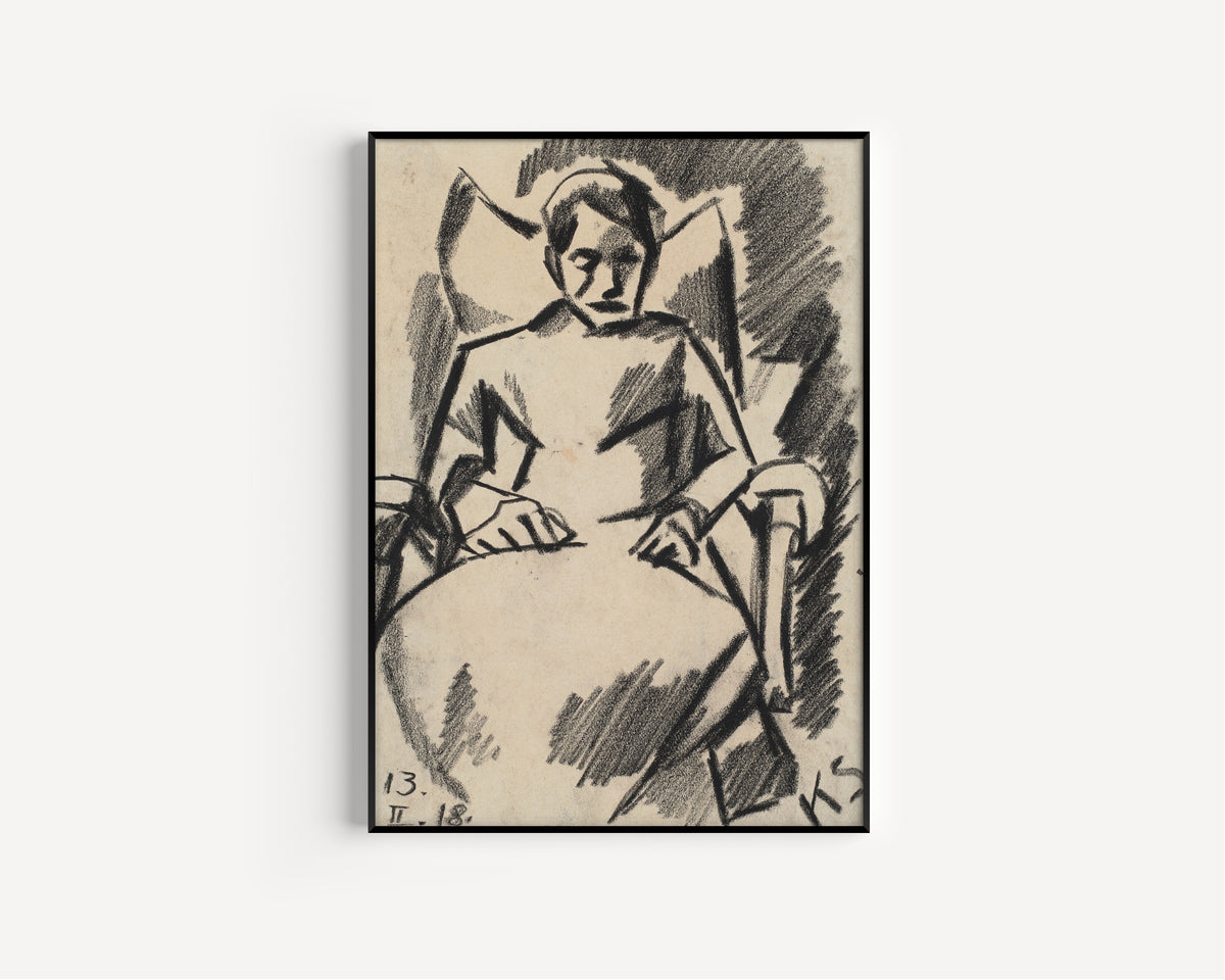 Kurt Schwitters — Z 112 Die Kranke | Fine Art Print