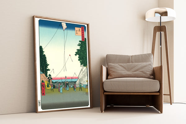 Utagawa Hiroshige — 100 Views of Edo: Kasumigaseki | Japanese Woodblock Print (Ukiyo-e)