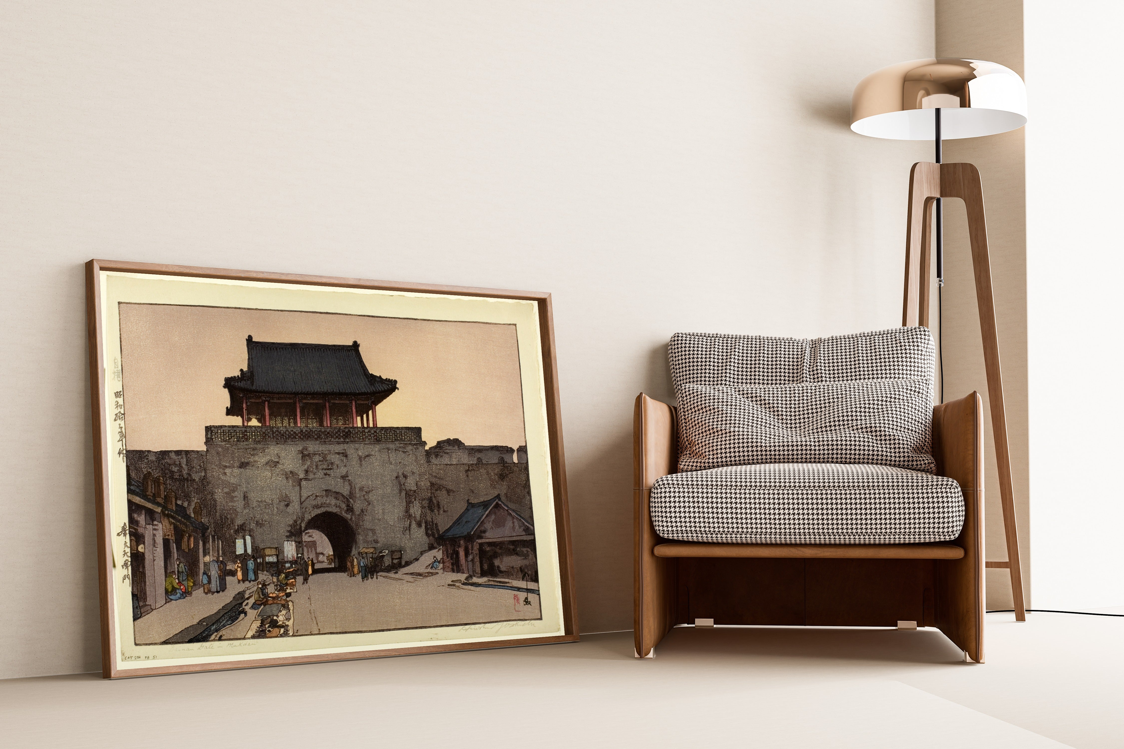 Hiroshi Yoshida — Dainan Gate, Mukden | Japanese Woodblock Print (Shin Hanga)