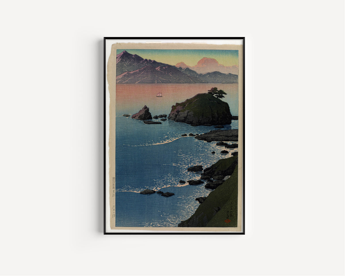 Kawase Hasui — Kude Beach, Wakasa | Japanese Woodblock Print (Shin Hanga)