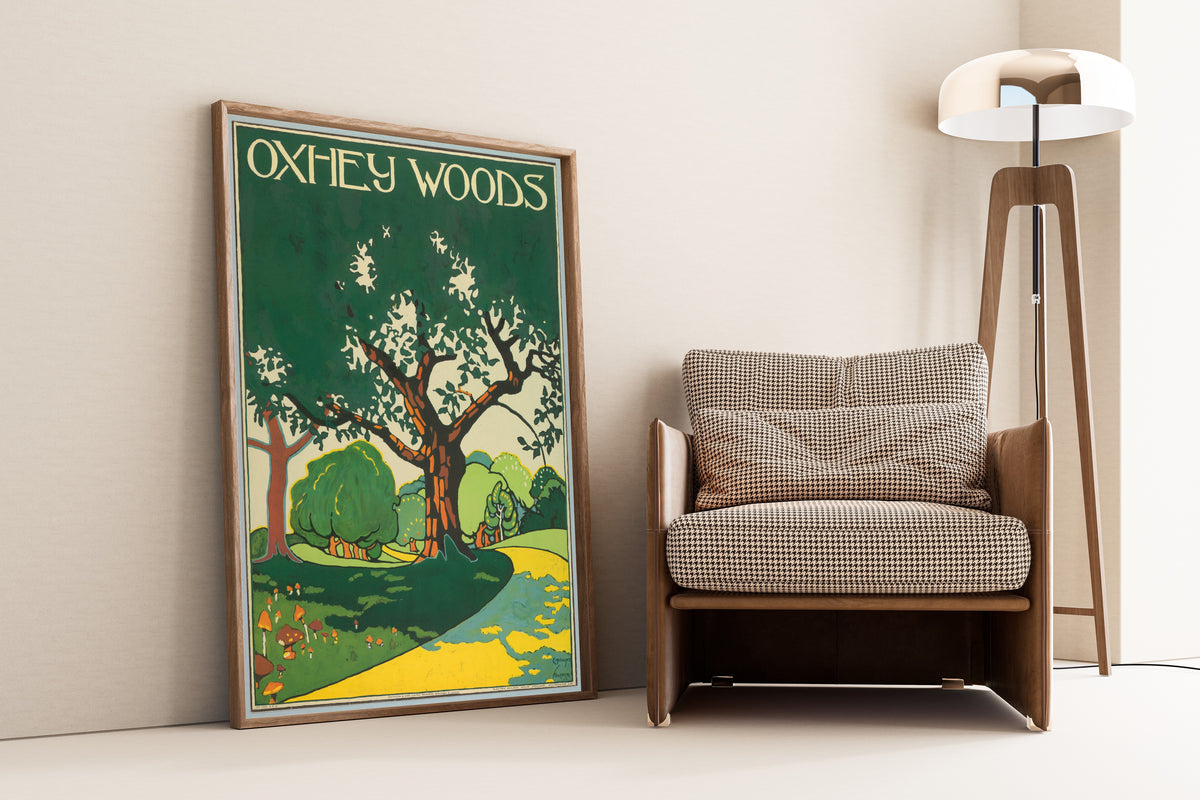 Edward McKnight Kauffer — Oxhey Woods | Vintage Poster Print