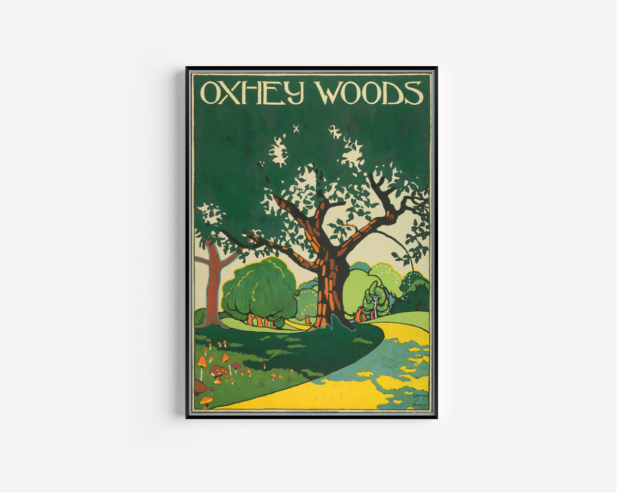 Edward McKnight Kauffer — Oxhey Woods | Vintage Poster Print