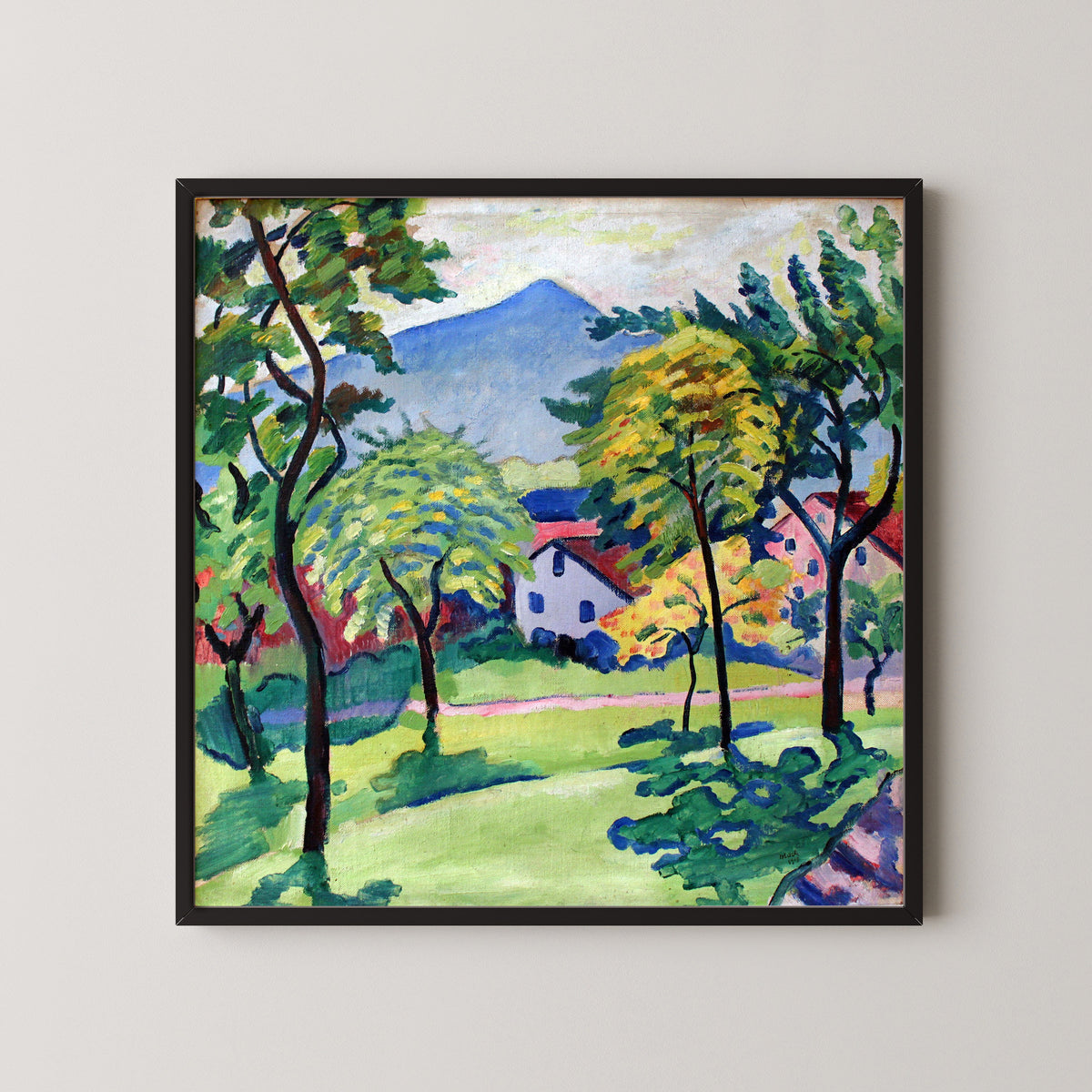 August Macke — Tegernsee Landscape | Expressionist Fine Art Print