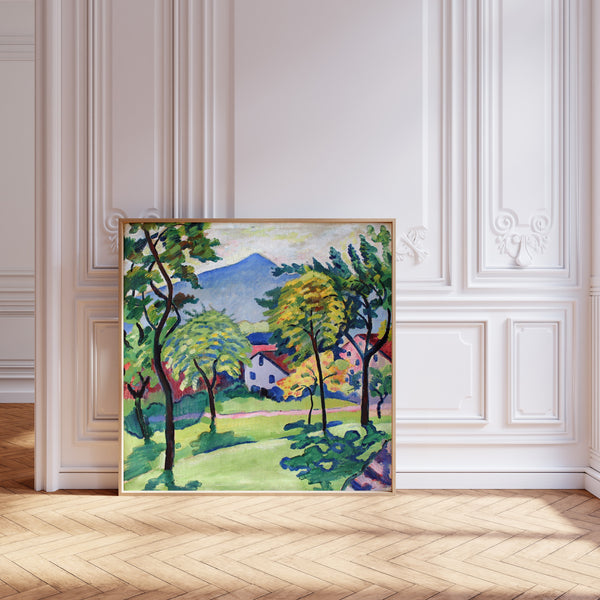 August Macke — Tegernsee Landscape | Expressionist Fine Art Print