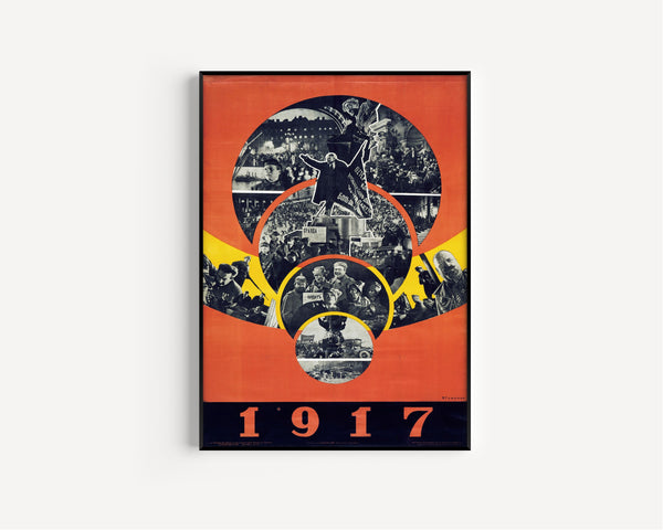 Yakov Guminer — 1917 | Soviet Constructivist Poster Print