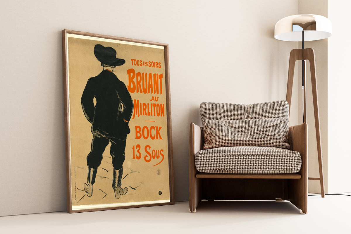 Henri de Toulouse-Lautrec — Aristide Bruant au Mirliton | Vintage Poster Print