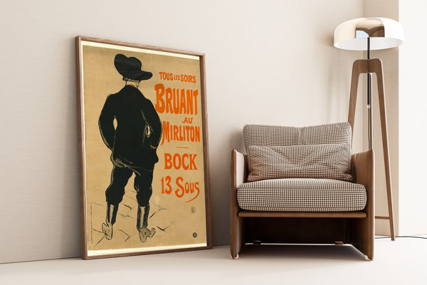 Henri de Toulouse-Lautrec — Aristide Bruant au Mirliton | Vintage Poster Print