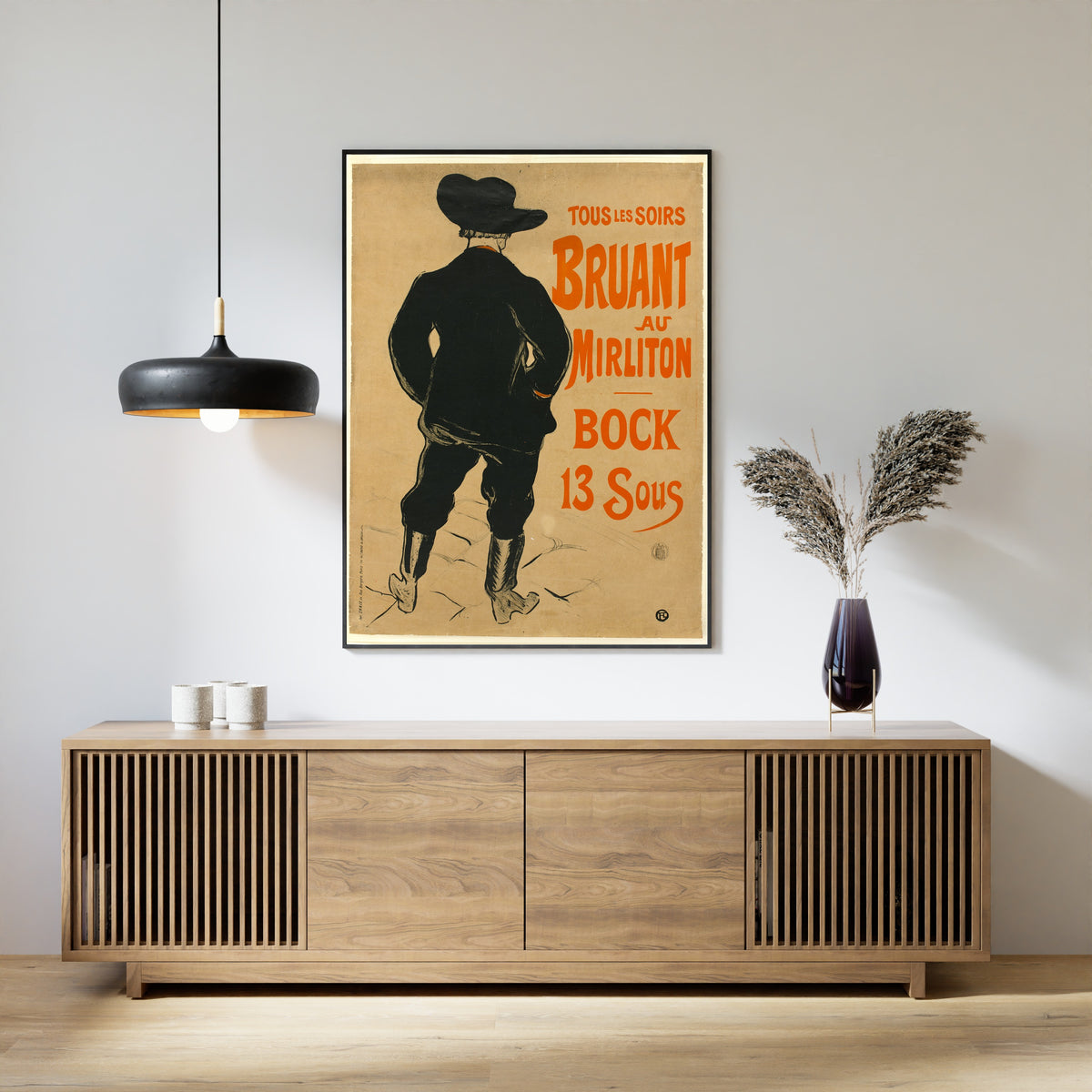 Henri de Toulouse-Lautrec — Aristide Bruant au Mirliton | Vintage Poster Print