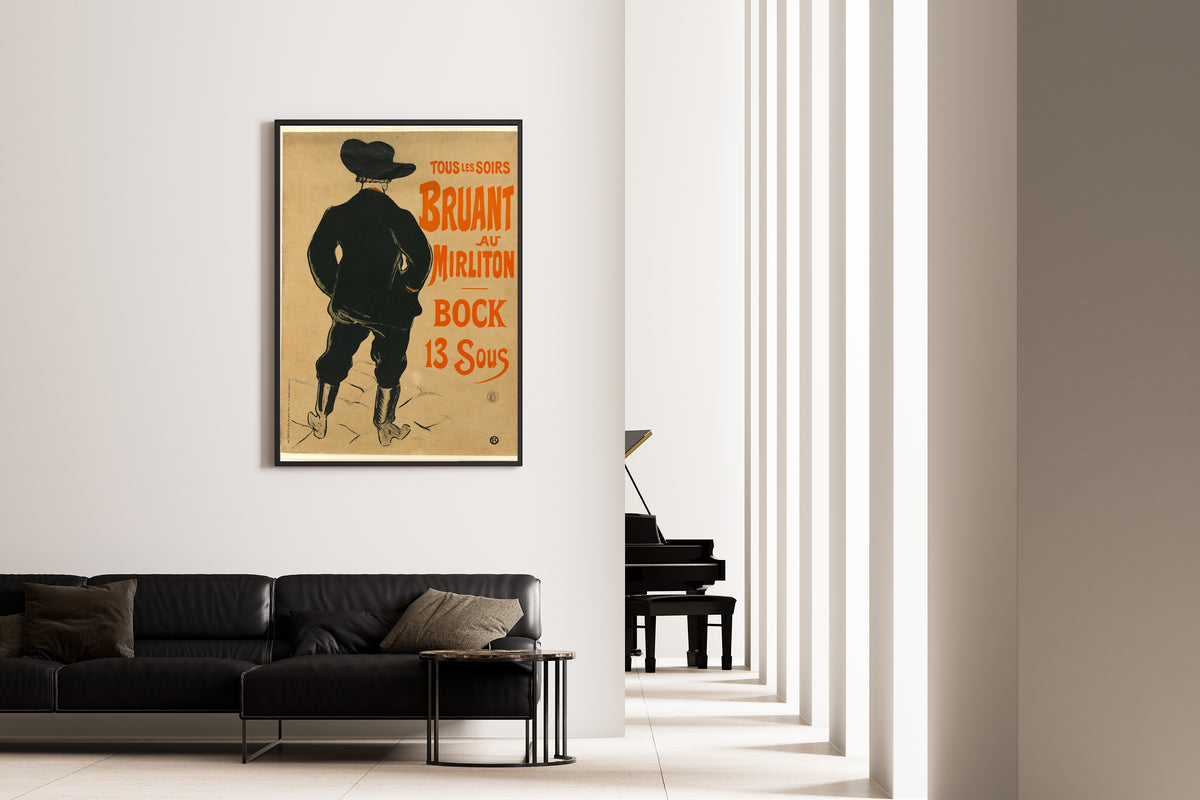 Henri de Toulouse-Lautrec — Aristide Bruant au Mirliton | Vintage Poster Print