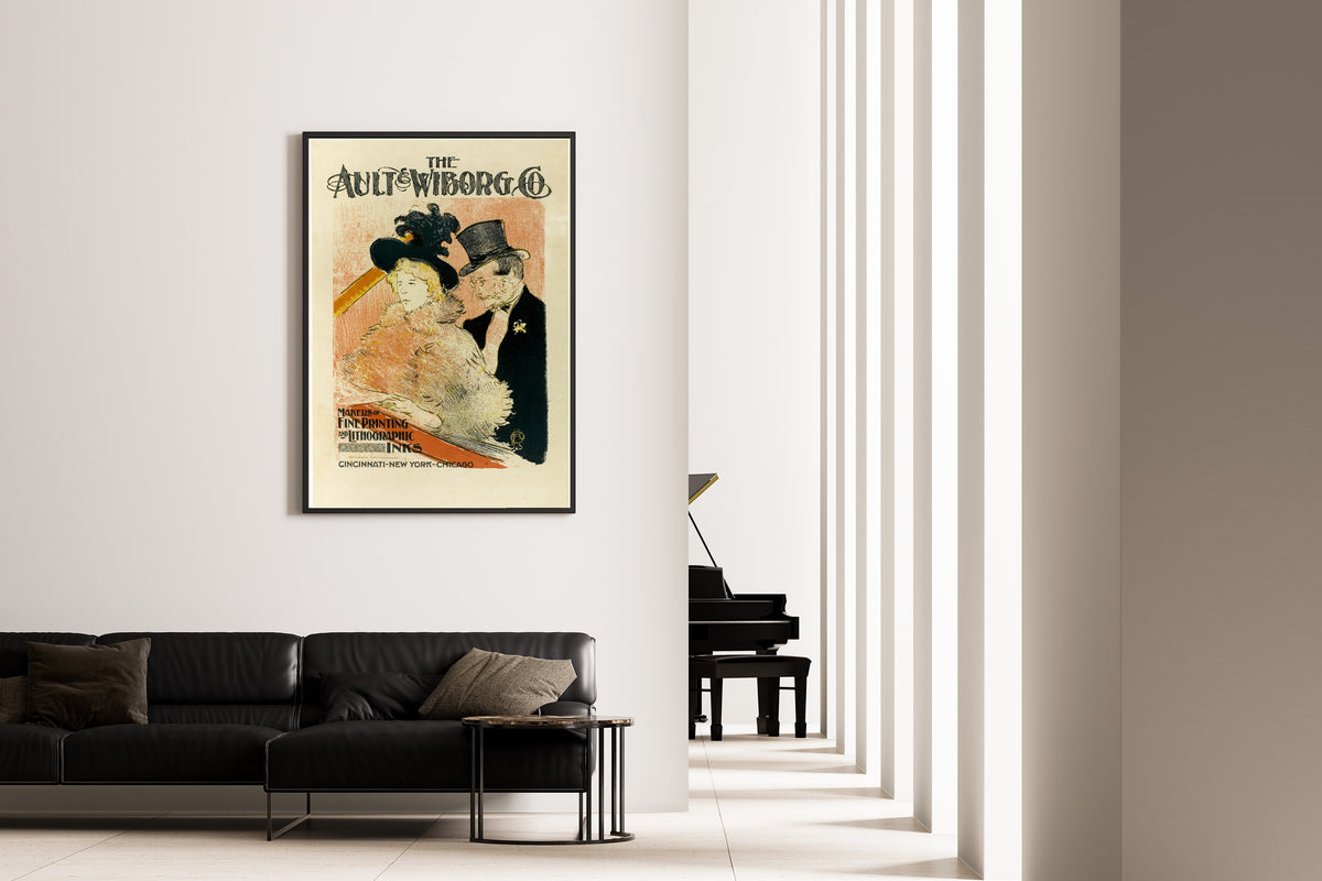 Henri de Toulouse-Lautrec — At the Concert (Ault & Wiborg) | Vintage Poster Print