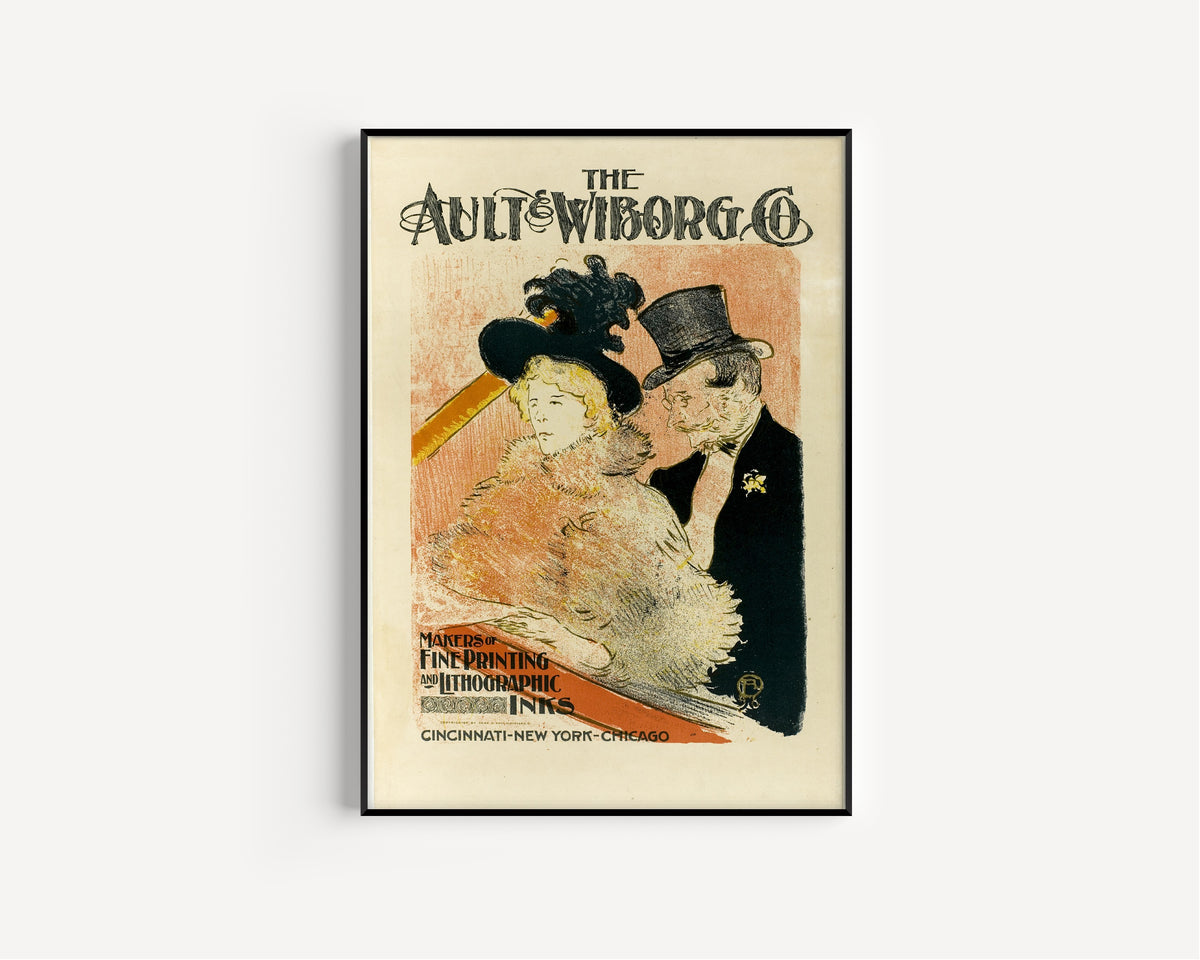 Henri de Toulouse-Lautrec — At the Concert (Ault & Wiborg) | Vintage Poster Print