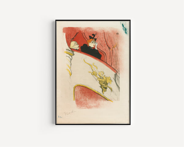 Henri de Toulouse-Lautrec — The Loge with the Gilded Mask | Lithograph Print