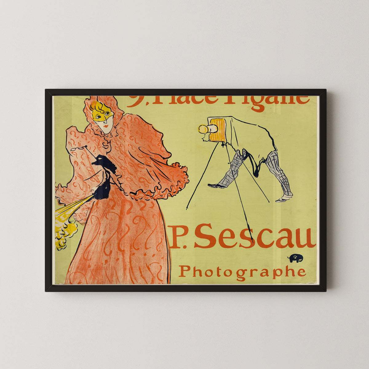 Henri de Toulouse-Lautrec — The Photographer Sescau | Vintage Poster Print
