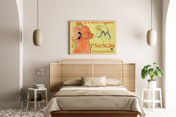 Henri de Toulouse-Lautrec — The Photographer Sescau | Vintage Poster Print