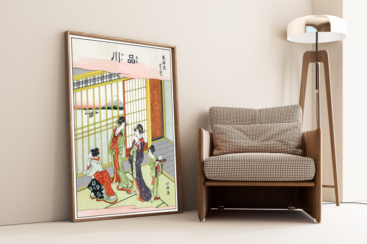 Katsushika Hokusai — Shinagawa | Japanese Woodblock Print (Ukiyo-e)