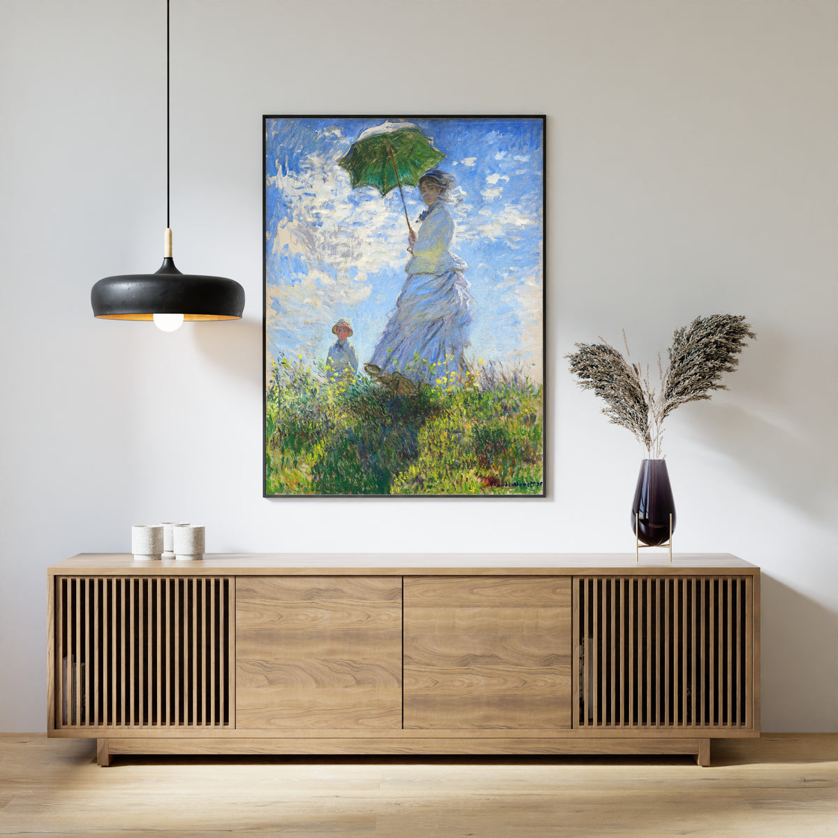 Claude Monet — Woman with a Parasol - Madame Monet and Her Son | Fine Art Print