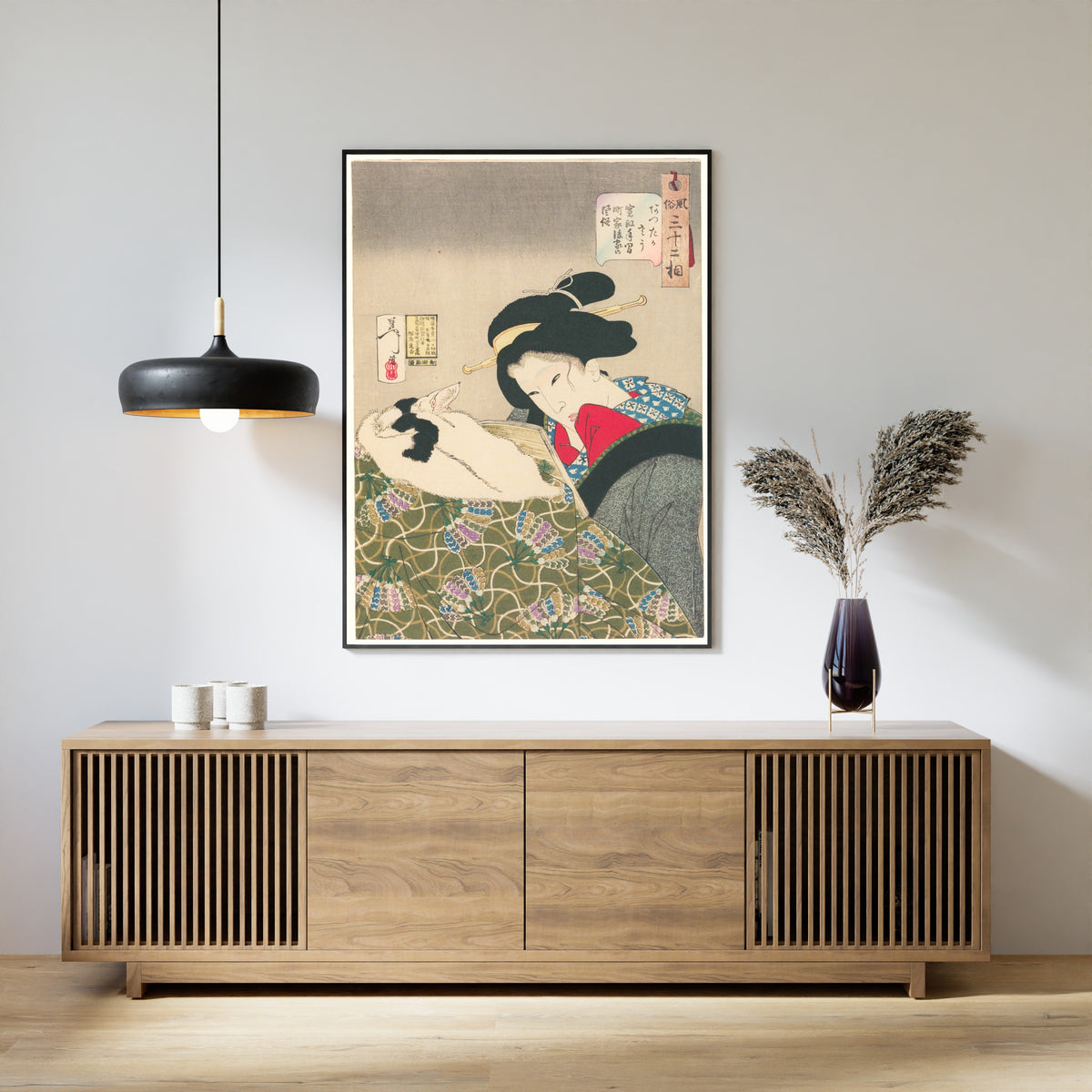 Tsukioka Yoshitoshi — Looks Warm | Japanese Woodblock Print (Ukiyo-e)
