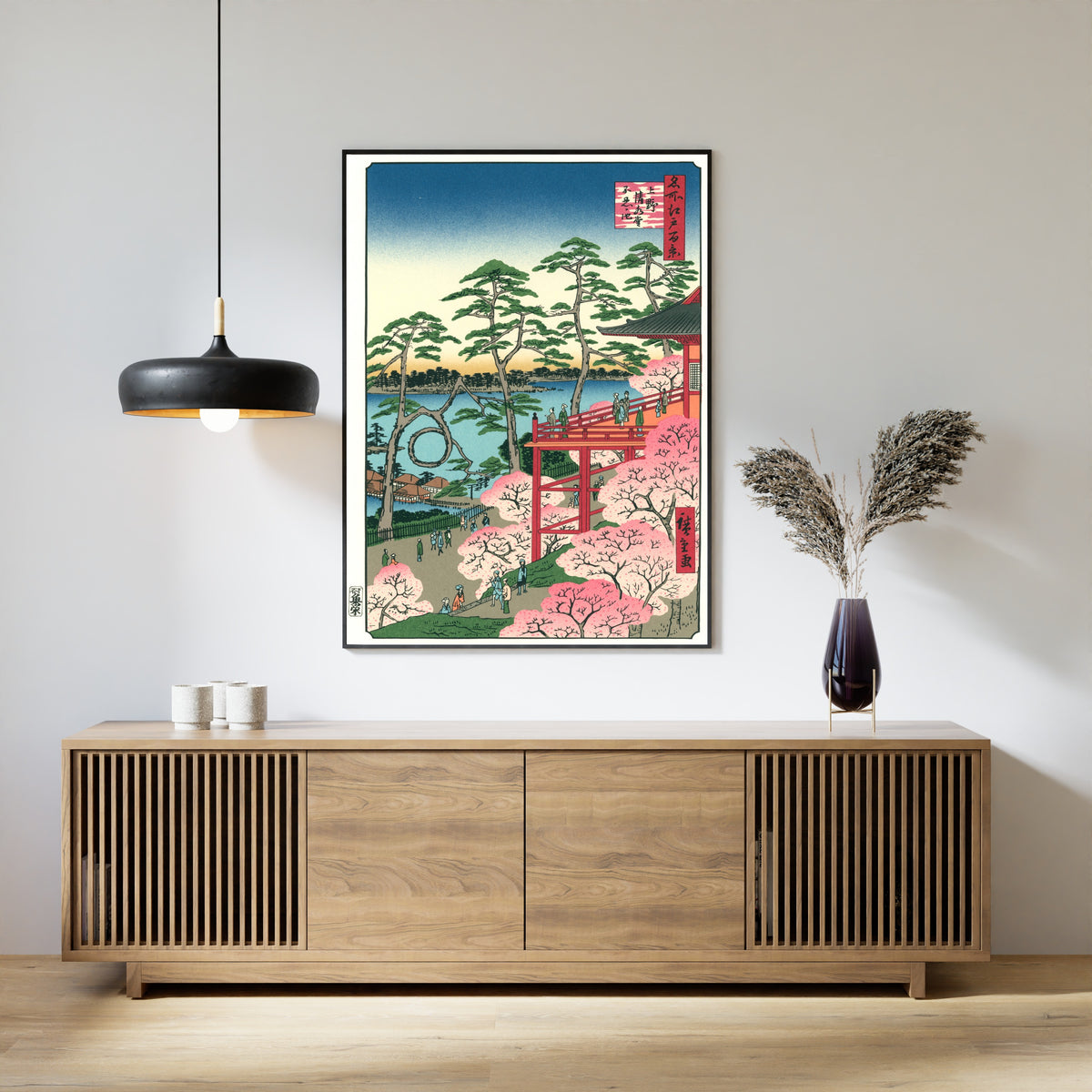 Utagawa Hiroshige — Kiyomizu Hall and Shinobazu Pond at Ueno | Japanese Woodblock Print (Ukiyo-e)