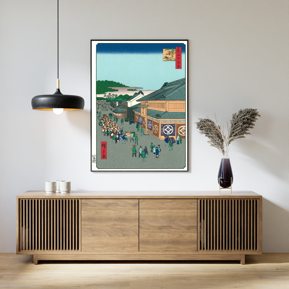 Utagawa Hiroshige — 100 Views of Edo: Shitaya Hirokōji | Japanese Woodblock Print (Ukiyo-e)
