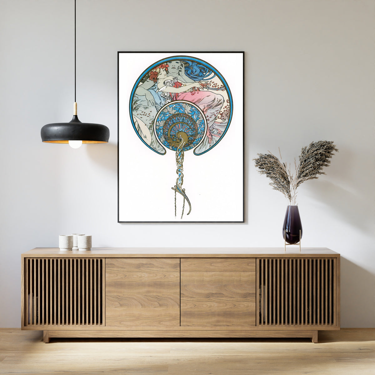 Alphonse Mucha — The Passing Wind Takes Youth Away | Art Nouveau Print