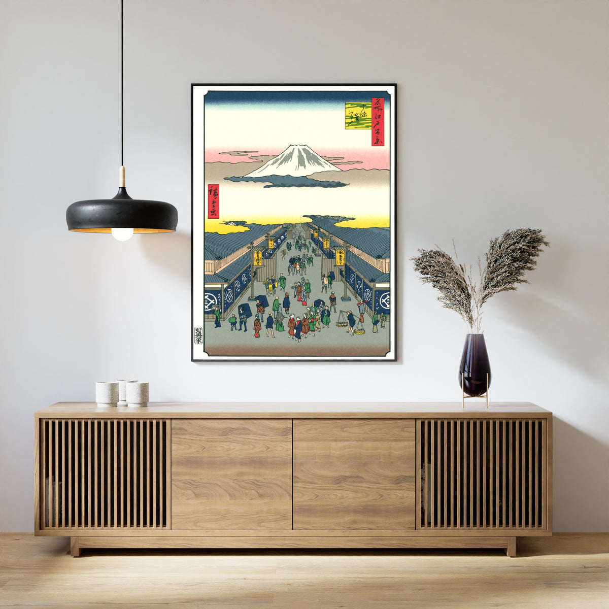 Utagawa Hiroshige — 100 Views of Edo: Suruga-chō | Japanese Woodblock Print (Ukiyo-e)