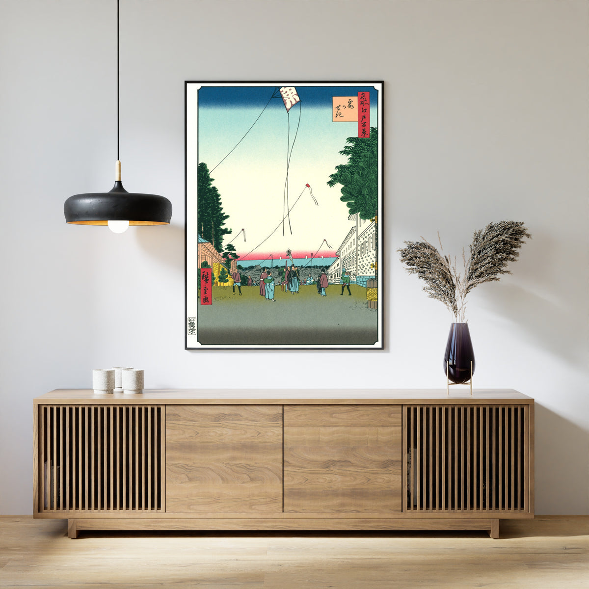 Utagawa Hiroshige — 100 Views of Edo: Kasumigaseki | Japanese Woodblock Print (Ukiyo-e)