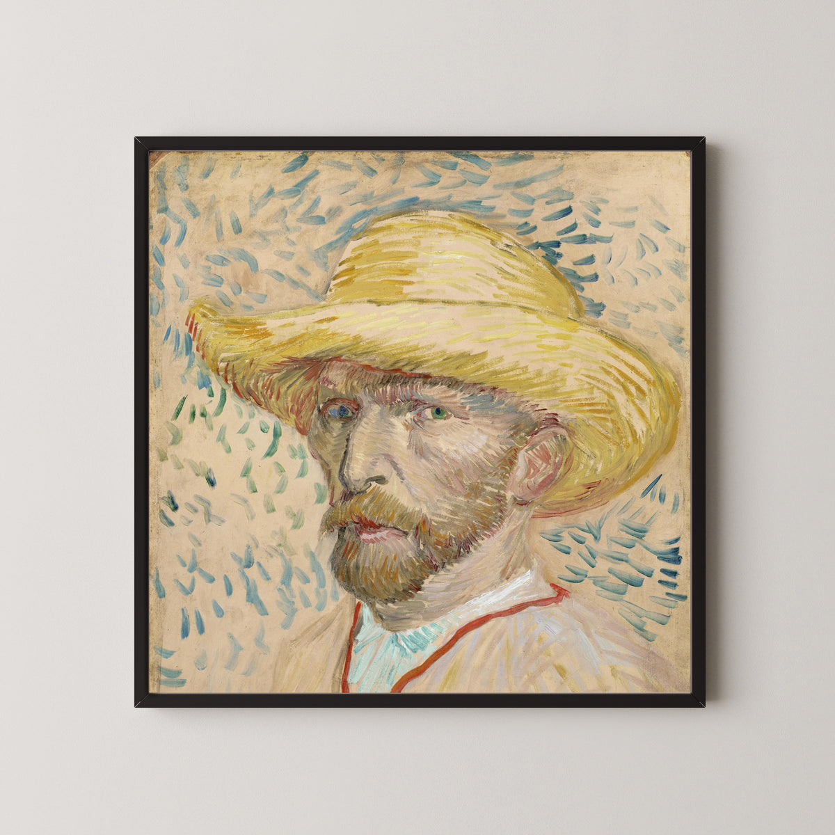 Vincent van Gogh — Self-Portrait with Straw Hat | Fine Art Print
