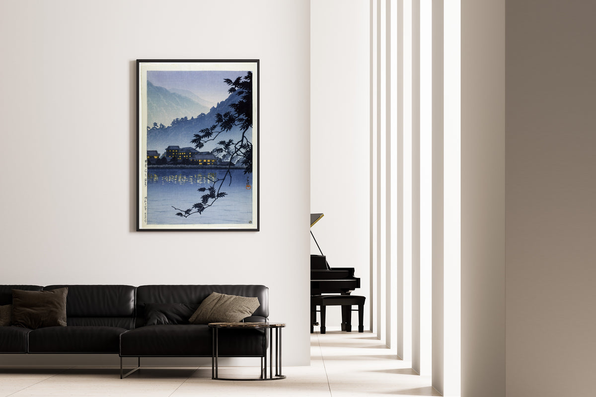 Kawase Hasui — Yumoto Spa, Nikko | Japanese Woodblock Print (Shin Hanga)