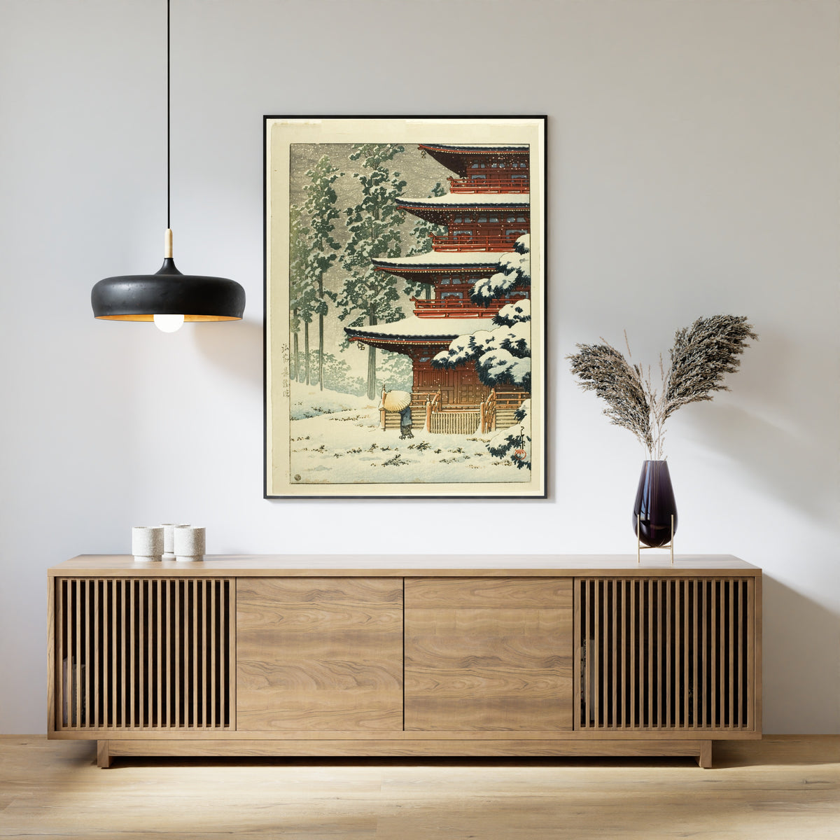 Kawase Hasui — Saishoin Temple, Hirosaki | Japanese Woodblock Print (Shin Hanga)