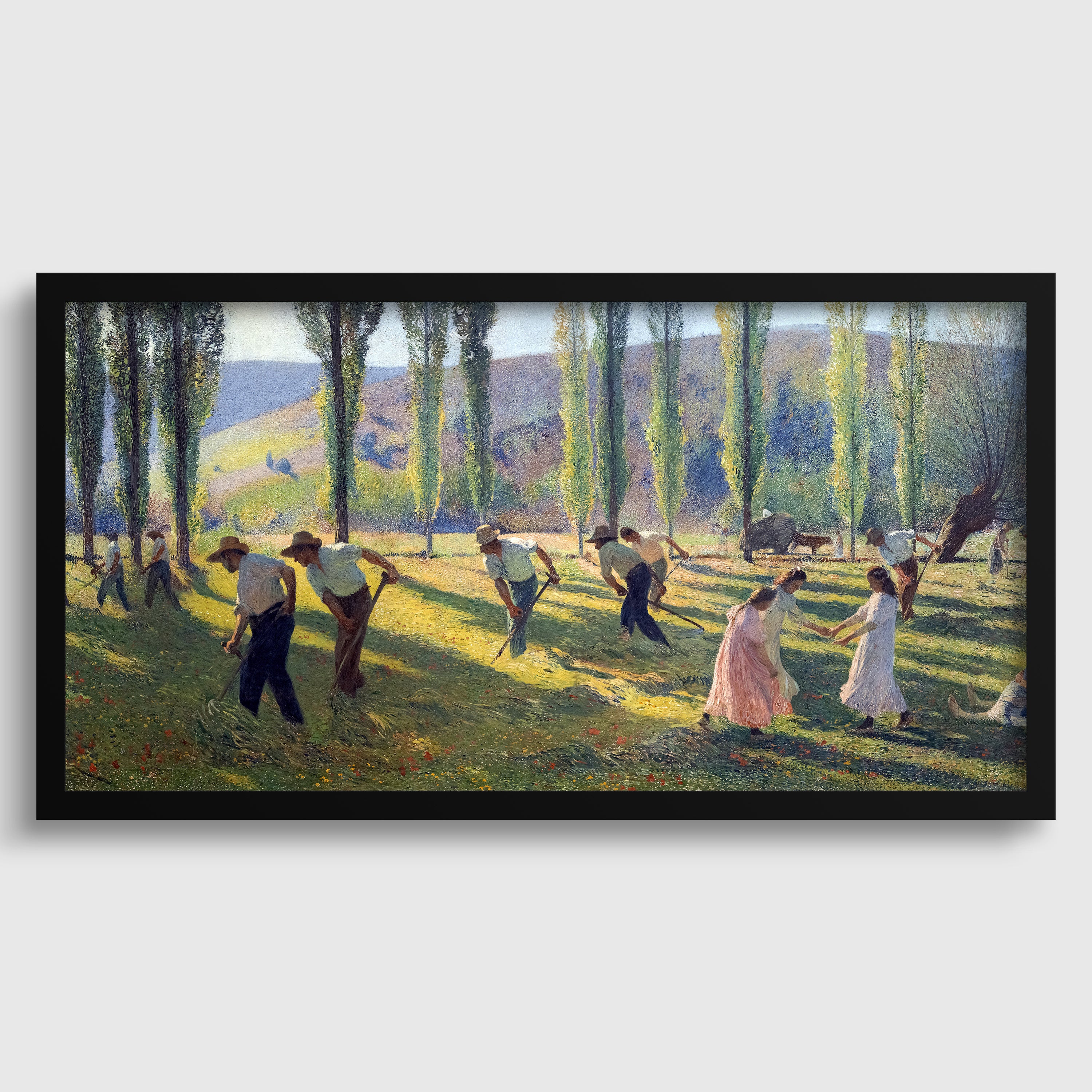 Henri Martin Impressionist Art Print: Summer Landscape, Tranquil Vintage Painting