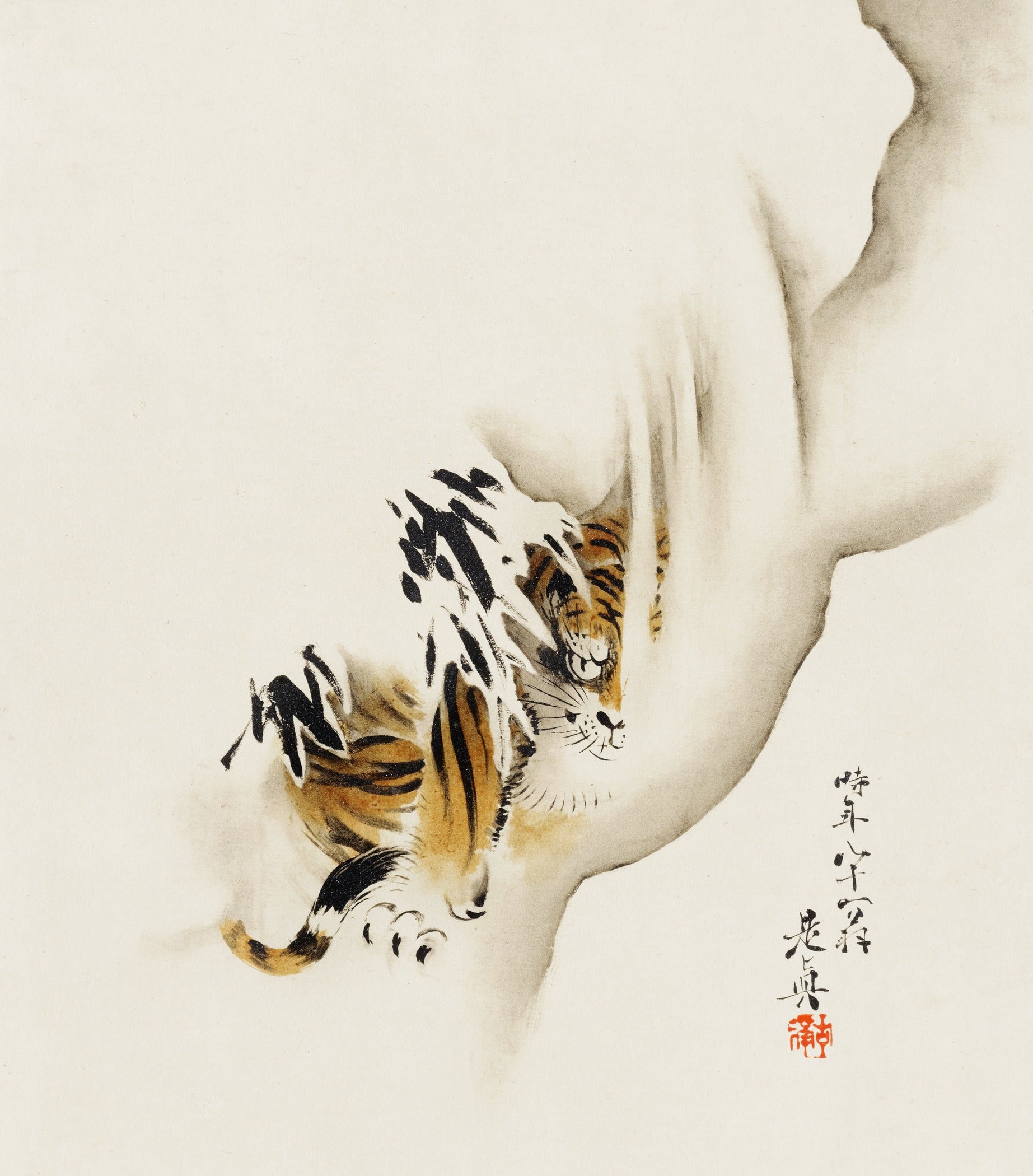 Shibata Zeshin — Tiger | Japanese Lacquer Art