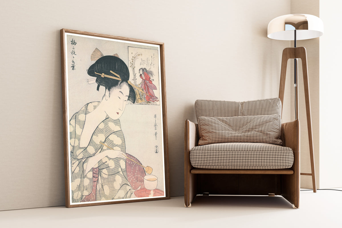 Kitagawa Utamaro — Umegae's Words | Japanese Woodblock Print (Ukiyo-e)