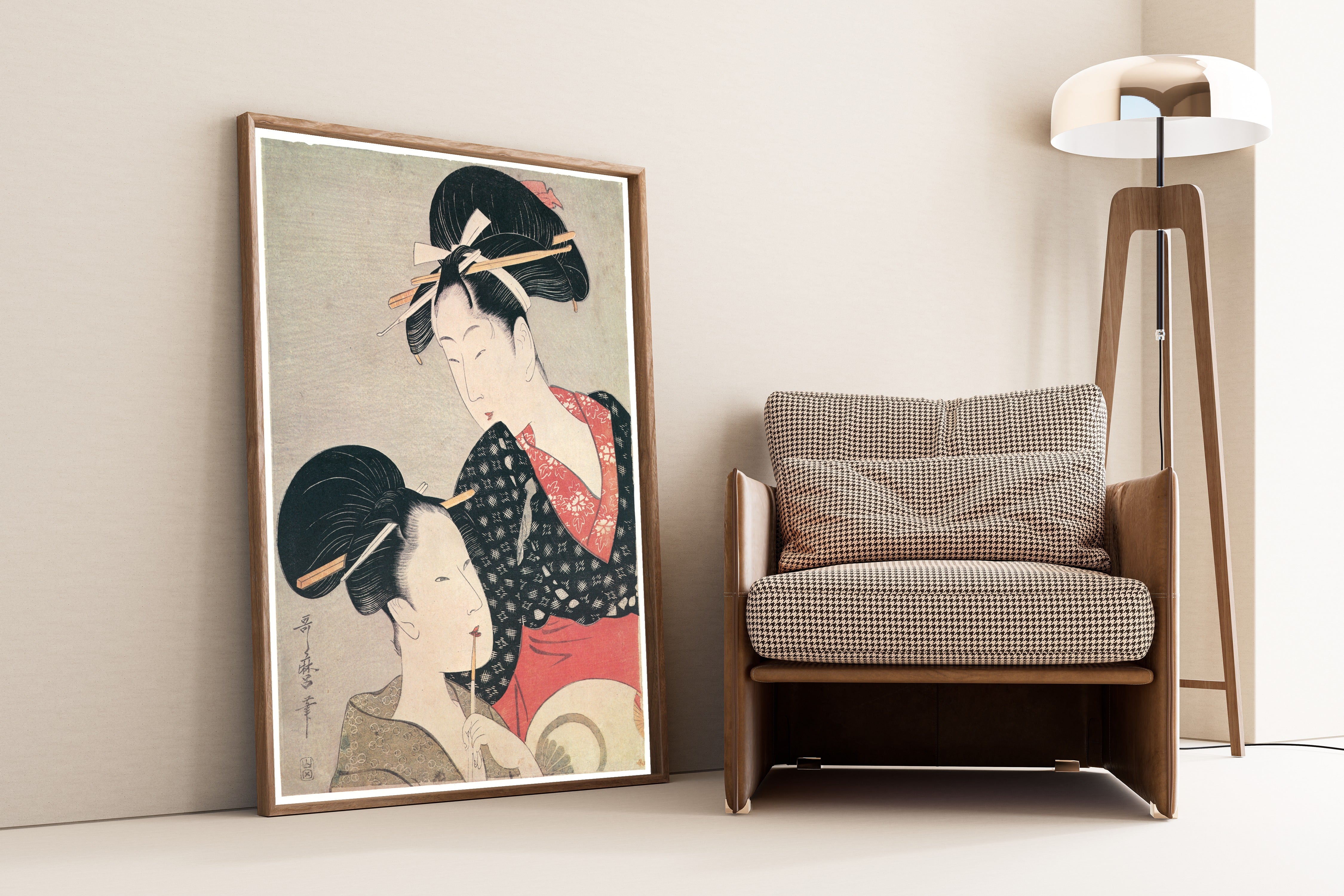 Kitagawa Utamaro — Two Beauties | Japanese Woodblock Print (Ukiyo-e)
