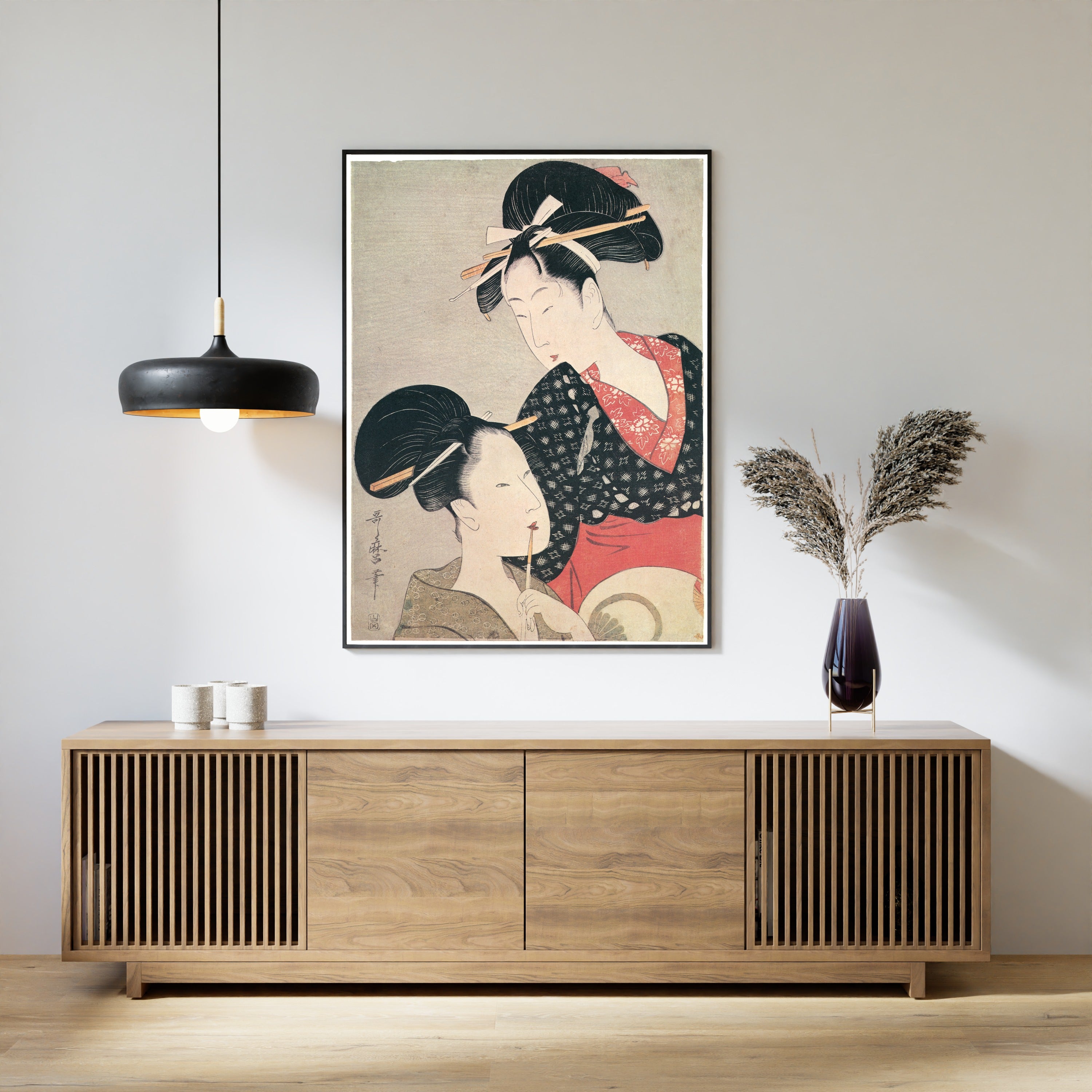 Kitagawa Utamaro — Two Beauties | Japanese Woodblock Print (Ukiyo-e)