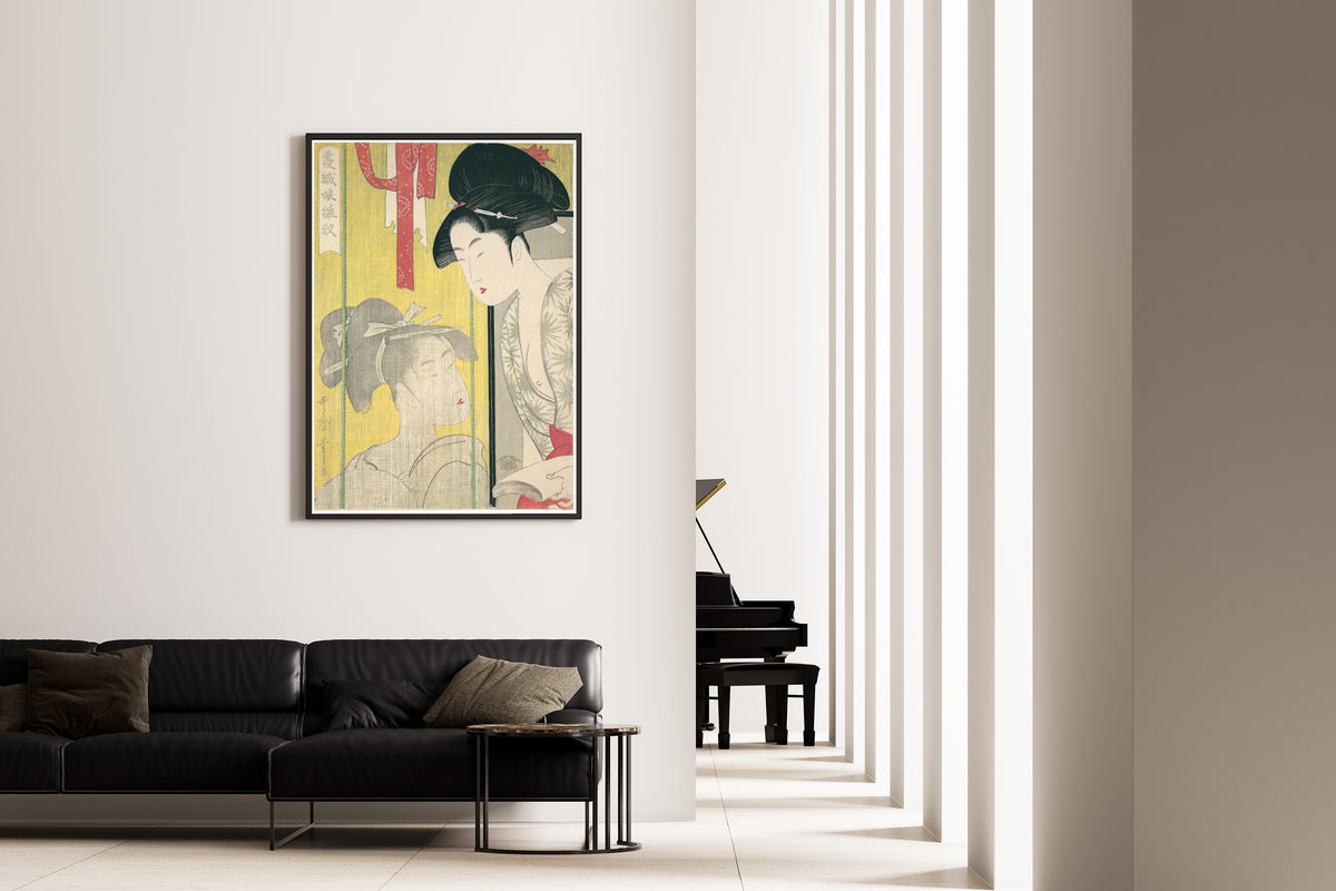 Kitagawa Utamaro — Mosquito Net | Japanese Woodblock Print (Ukiyo-e)