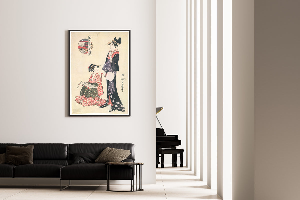 Kitagawa Utamaro — Autumn Moon of the Courtesan, from Eight Fashionable Views | Japanese Woodblock Print (Ukiyo-e)