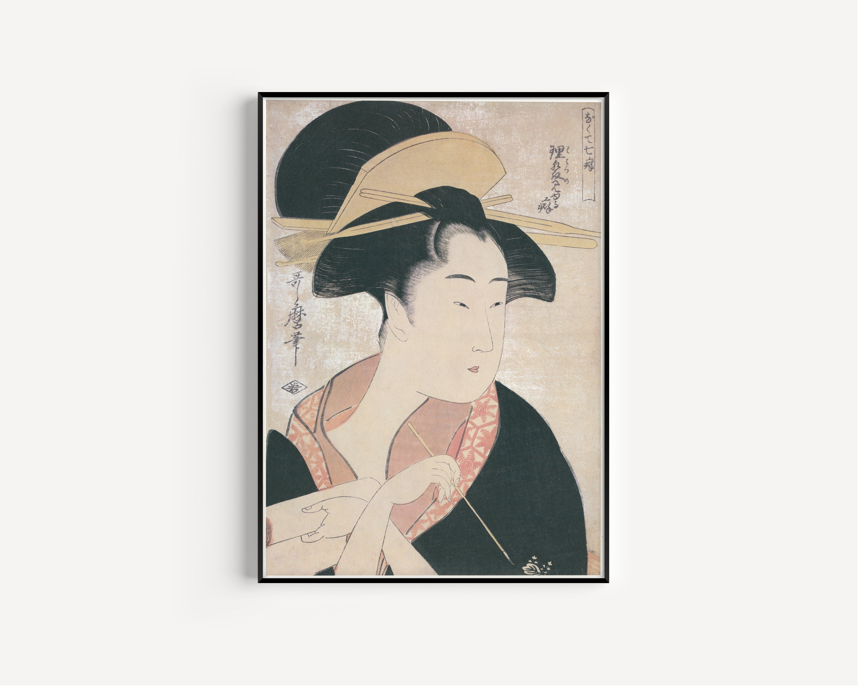 Kitagawa Utamaro — Habit of Showing the Hairline | Japanese Woodblock Print (Ukiyo-e)