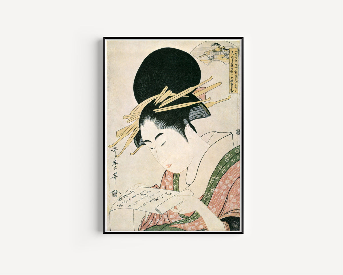 Kitagawa Utamaro — Kinuta Jewel River, from Six Jewel Rivers | Japanese Woodblock Print (Ukiyo-e)