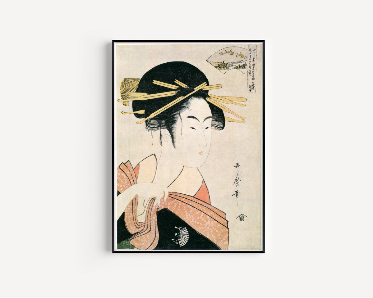 Kitagawa Utamaro — Noda Jewel River | Japanese Woodblock Print (Ukiyo-e)