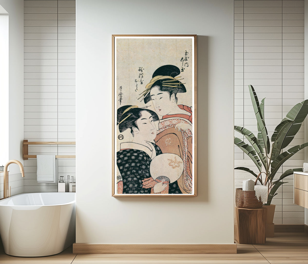 Kitagawa Utamaro — Shiratama of Tamaya and Naniwaya Okita | Japanese Woodblock Print (Ukiyo-e)