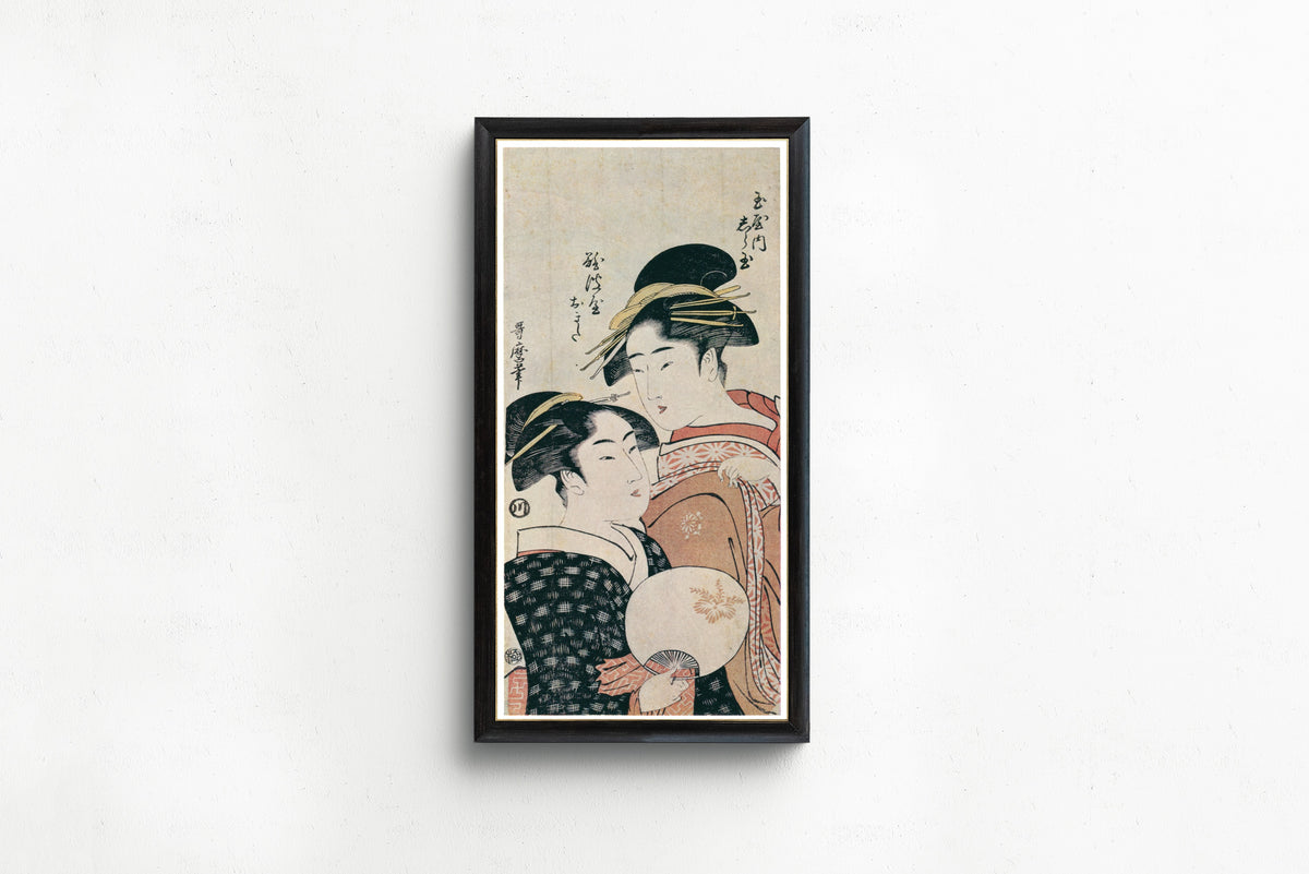 Kitagawa Utamaro — Shiratama of Tamaya and Naniwaya Okita | Japanese Woodblock Print (Ukiyo-e)