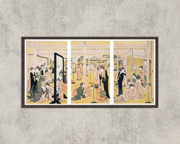 Kitagawa Utamaro — Kyoden Invited to a Daimyo Mansion Party | Japanese Woodblock Print (Ukiyo-e)