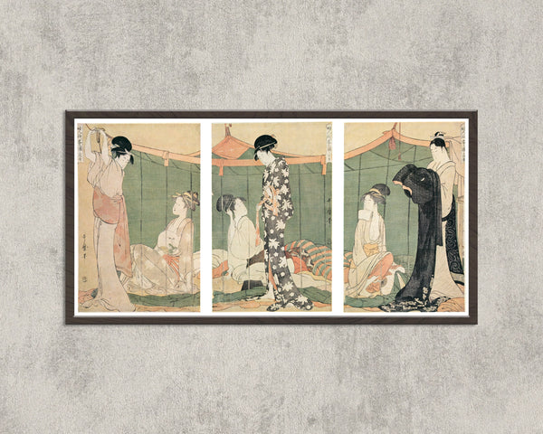 Kitagawa Utamaro — Women and Overnight Guests | Japanese Woodblock Print (Ukiyo-e)