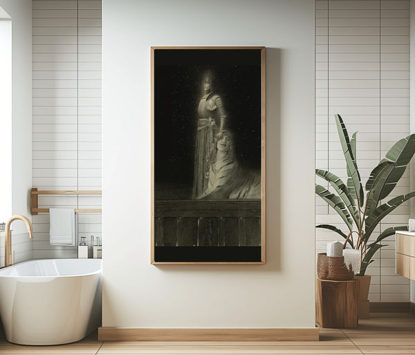 Fernand Khnopff — Avec Verhaeren. Un Ange | Symbolist Art Print