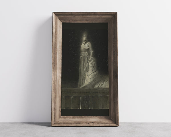 Fernand Khnopff — Avec Verhaeren. Un Ange | Symbolist Art Print