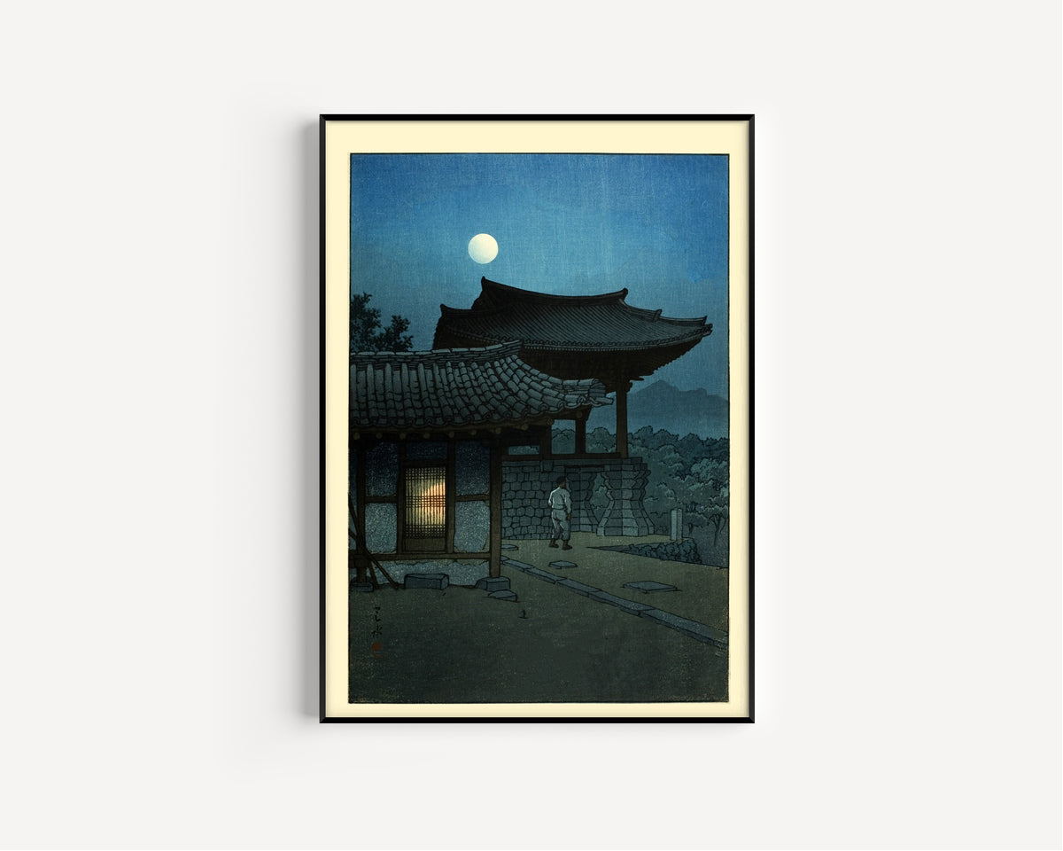 Kawase Hasui — Pulguksa Temple, Korea | Japanese Woodblock Print (Shin Hanga)