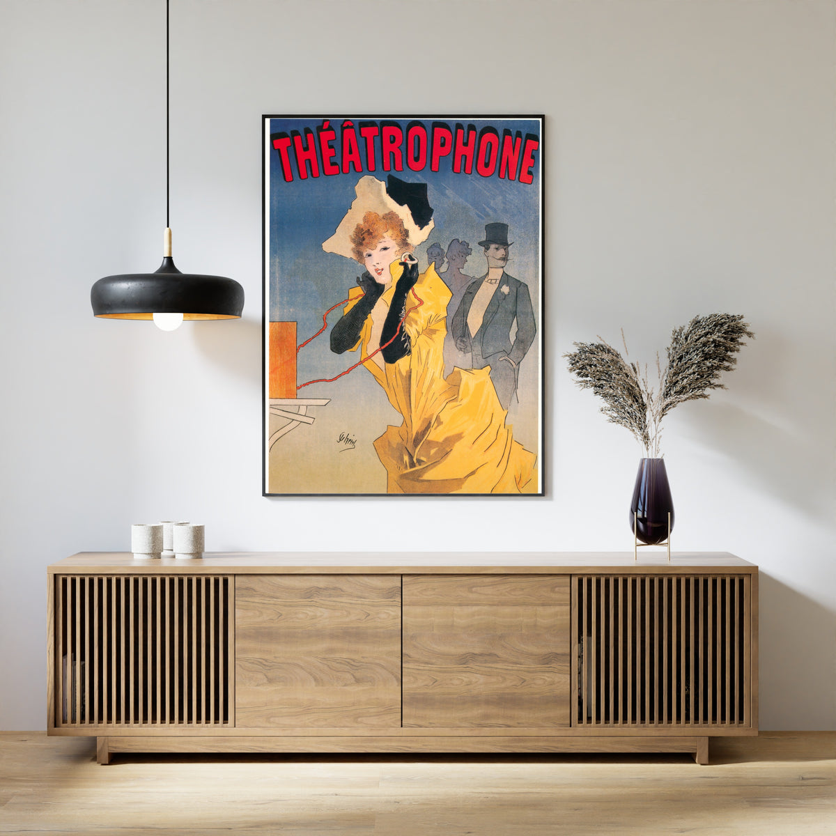 Jules Chéret — Théâtrophone | Vintage Poster Print