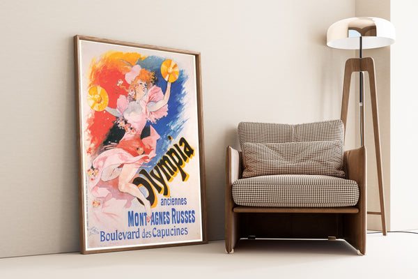 Jules Chéret — Olympia, anciennes Montagnes Russes | Vintage Poster Print