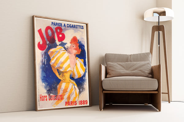 Jules Chéret — Job, Papier à cigarettes, Paris 1889 | Vintage Poster Print